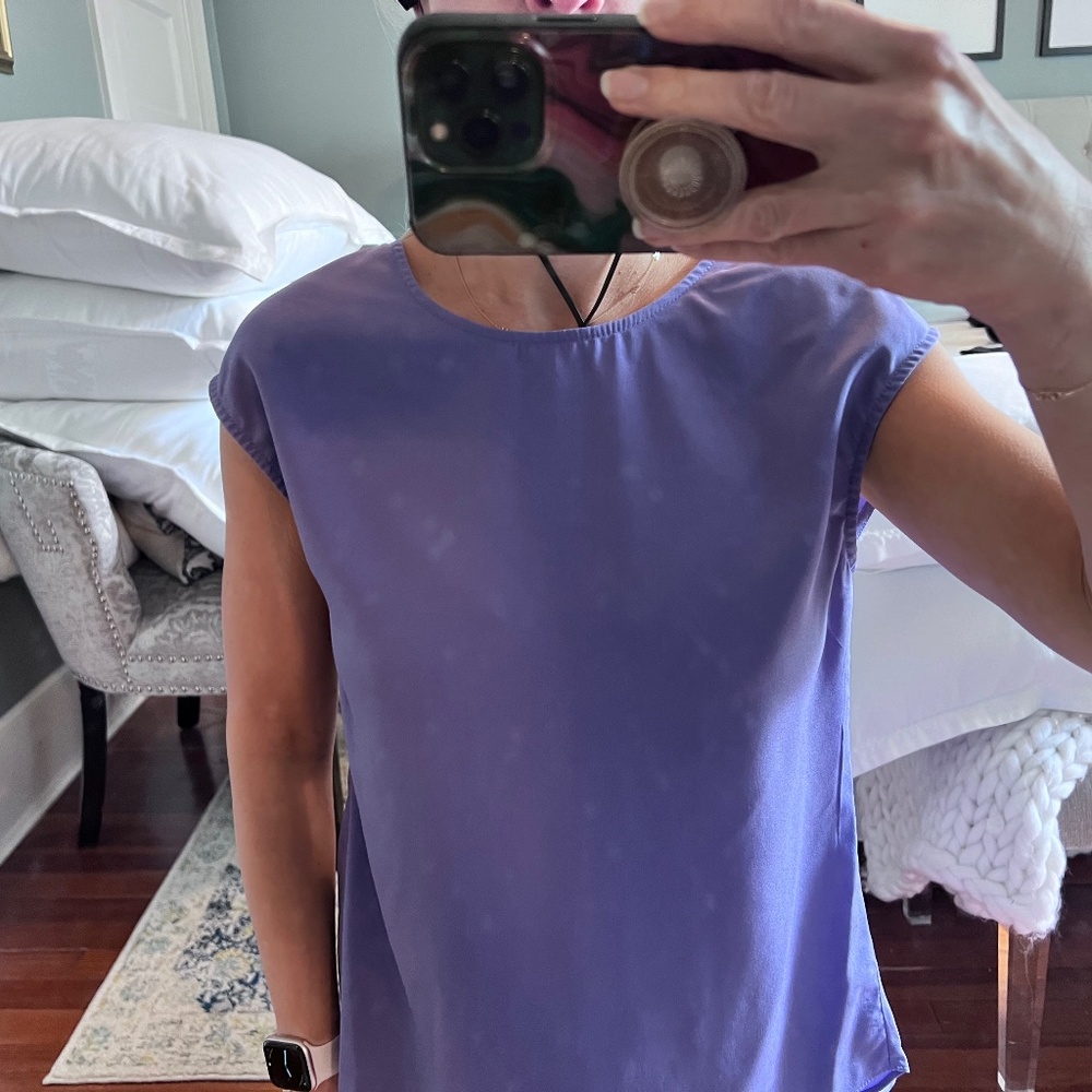 MM Couture purple top
